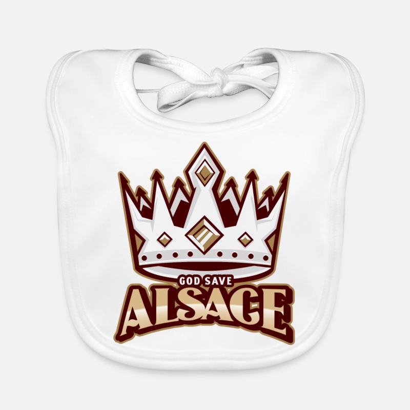 Alsace God Save Bavoir bio Bébé