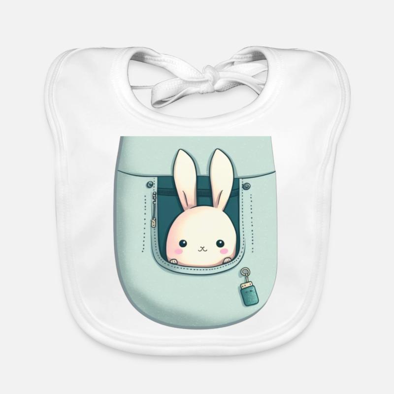 Kawaii rabbit! Organic Baby Bibs
