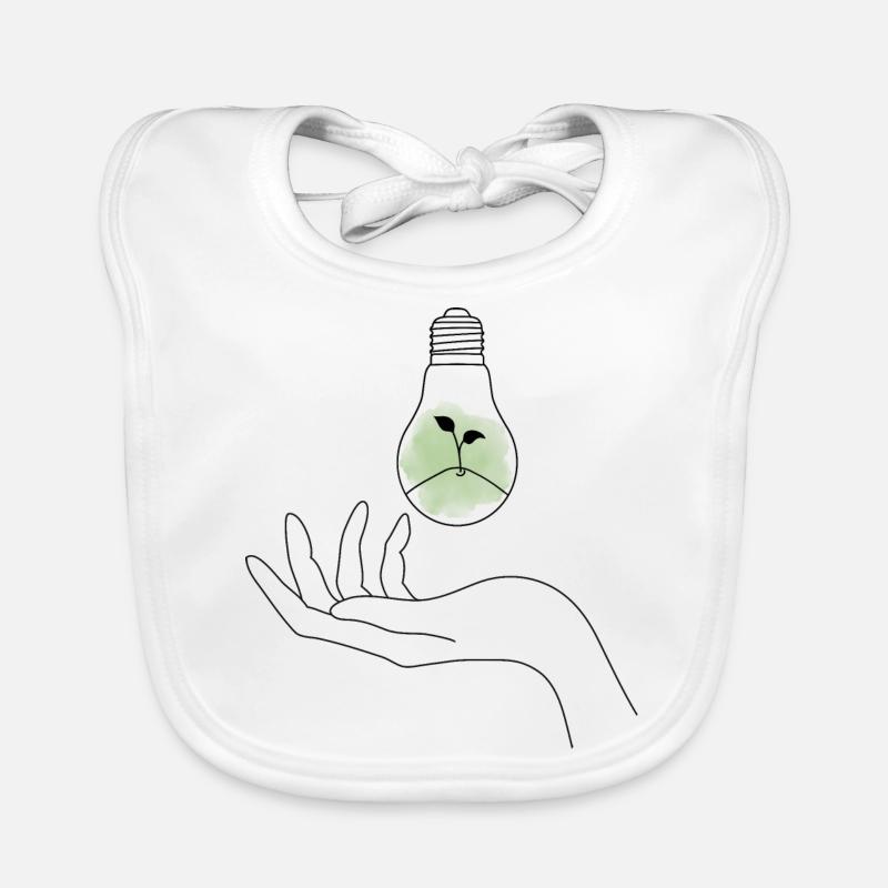 Hand Blume Glühbirne Wunder Baby Bio-Lätzchen