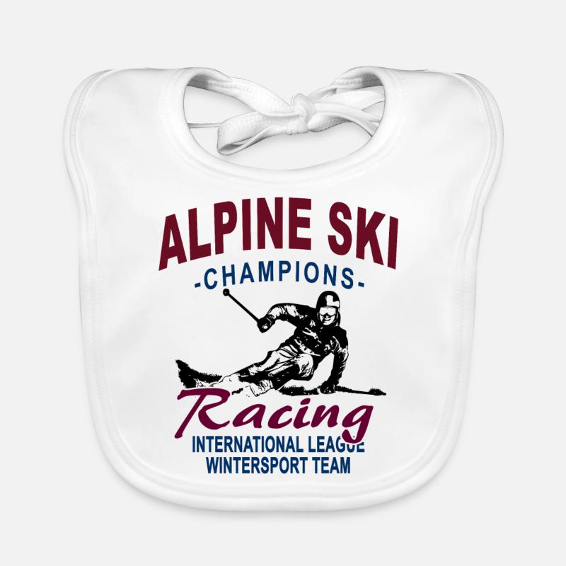Alpine Ski Baby Bio-Lätzchen