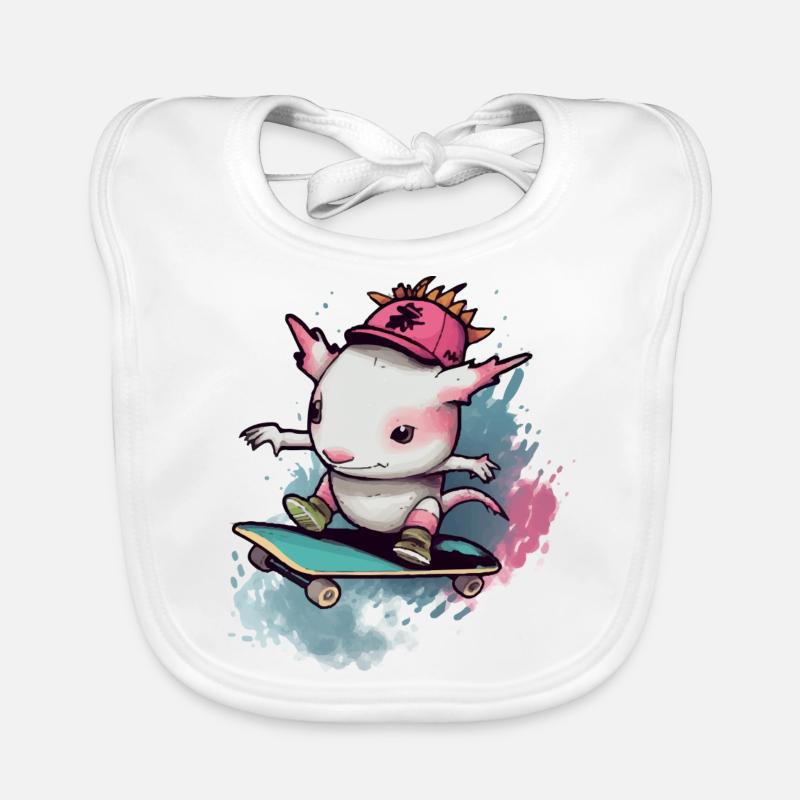 Koki l'axolotl Bavoir bio Bébé