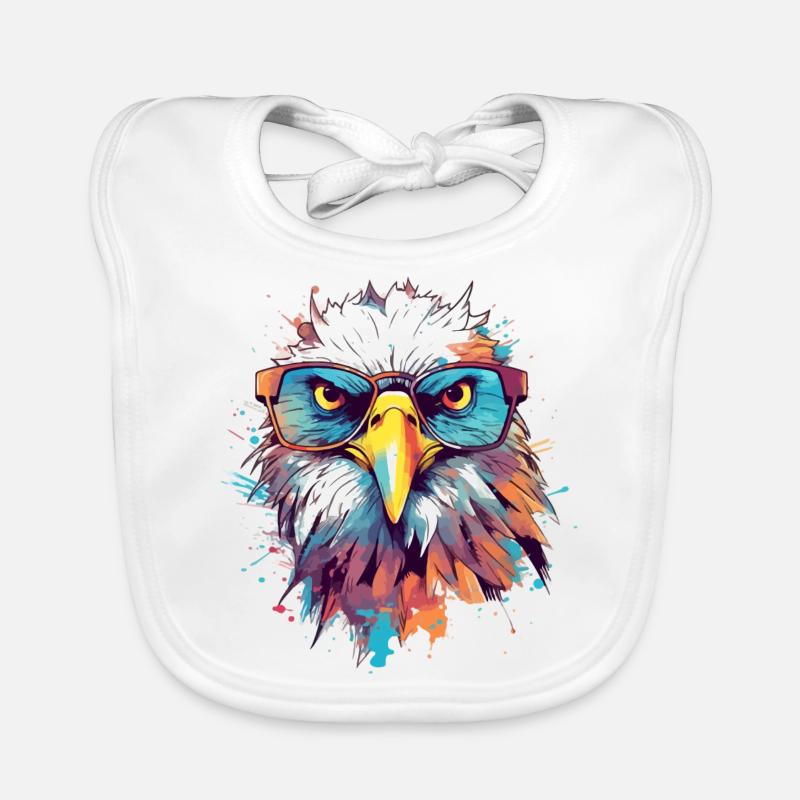 Basil the eagle Organic Baby Bibs