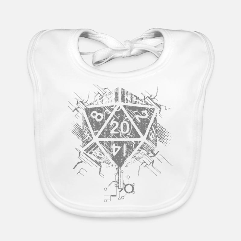 Dark Abstract Prism Organic Baby Bibs