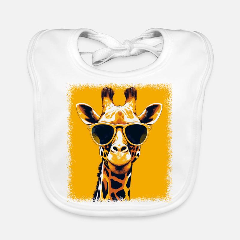 present present idea giraffe funny quote cute Baby Bio-Lätzchen