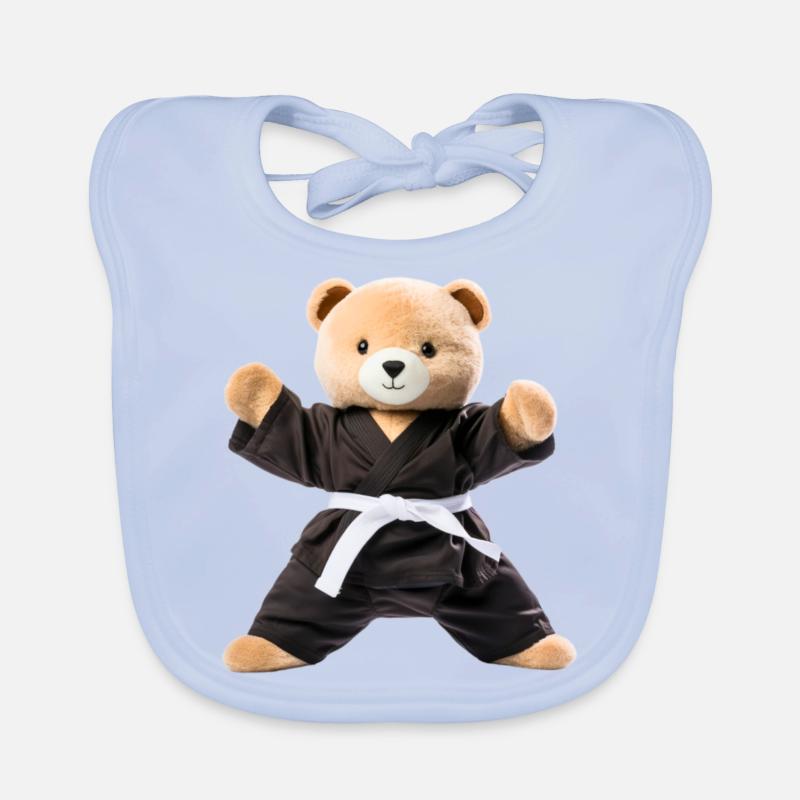 Karate Bear Organic Baby Bibs