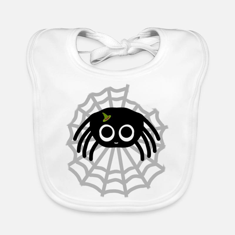 Ich bin eine Spinne! - Baby Bio-Lätzchen - Weiß