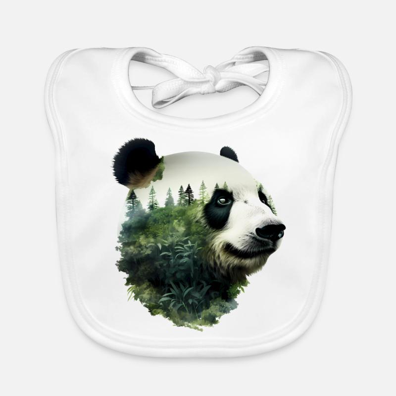 Panda Baby Bio-Lätzchen