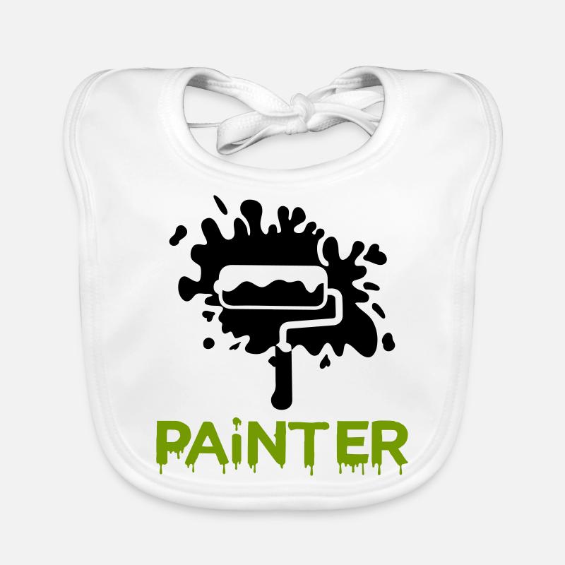 painting painter2 Baby Bio-Lätzchen