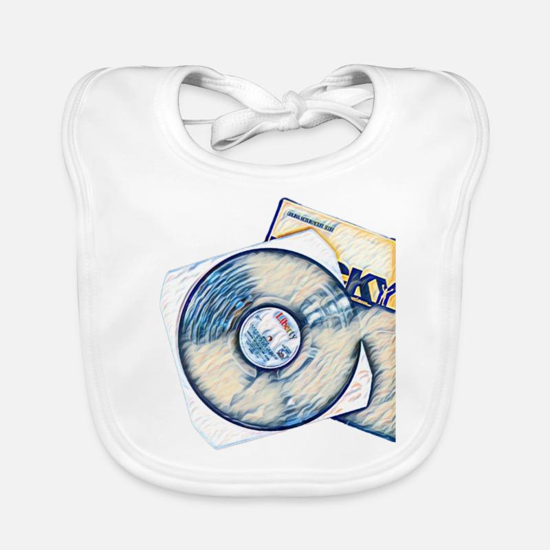 Disque vinyle avec pochette Bavoir bio Bébé