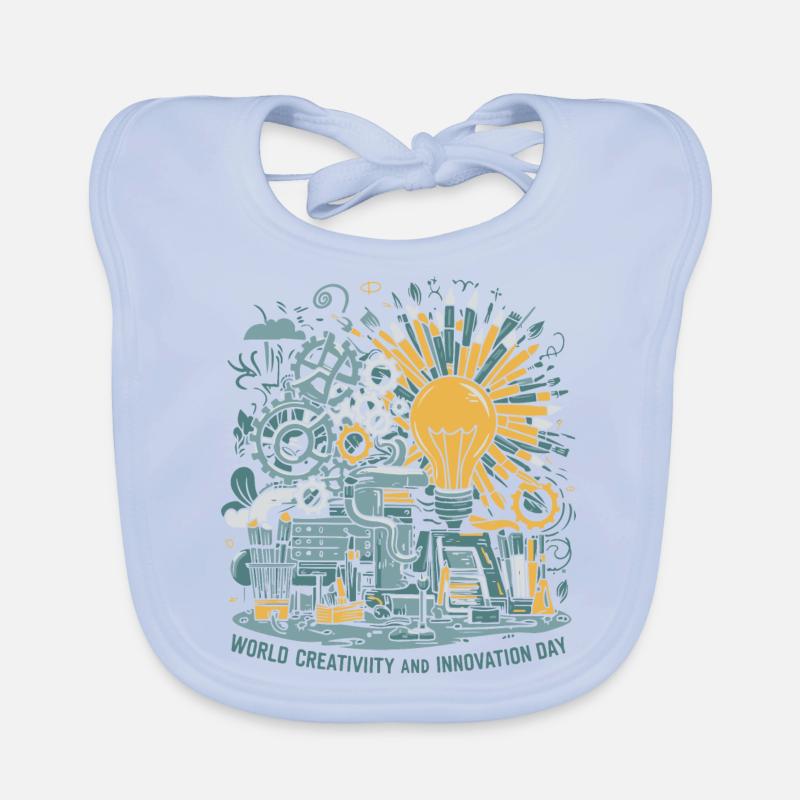 World Creativity and Innovation Day Baby Bio-Lätzchen