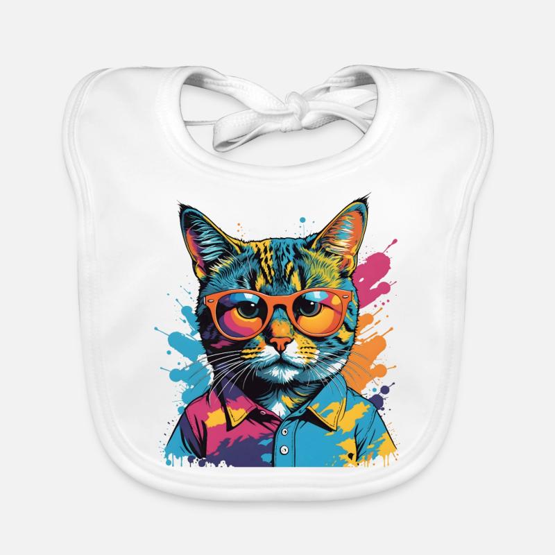 MADFOXX - CC-Cat Organic Baby Bibs