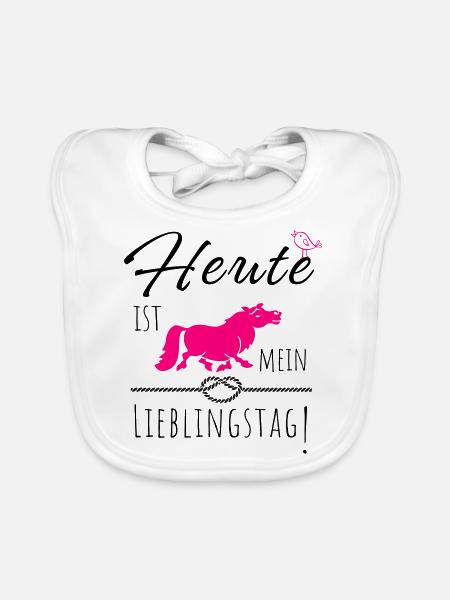 Heute ist mein Lieblingstag! - Baby Bio-Lätzchen - Weiß - Vorne