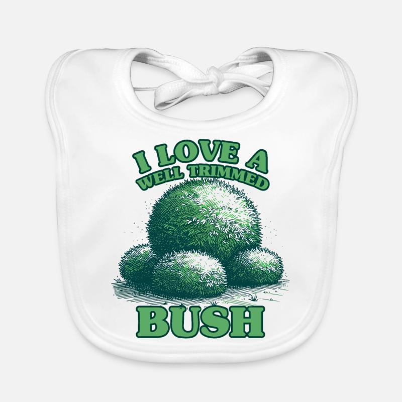 J’aime un buisson bien taillé Bavoir bio Bébé