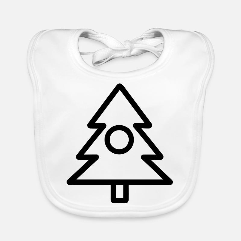 Christmas tree Organic Baby Bibs
