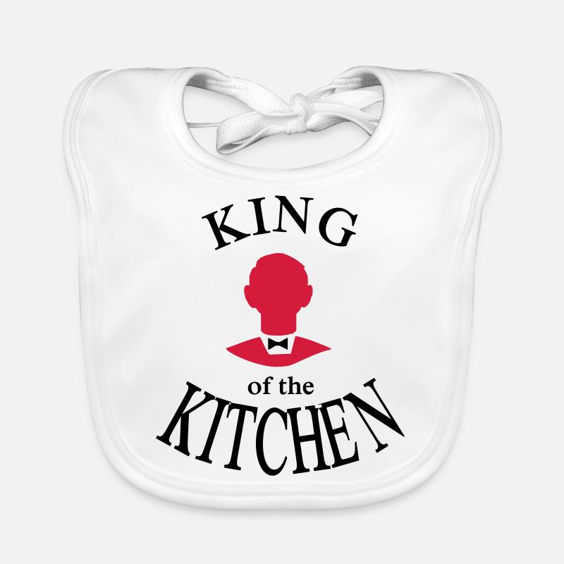 Chef's apron - Organic Baby Bibs - white
