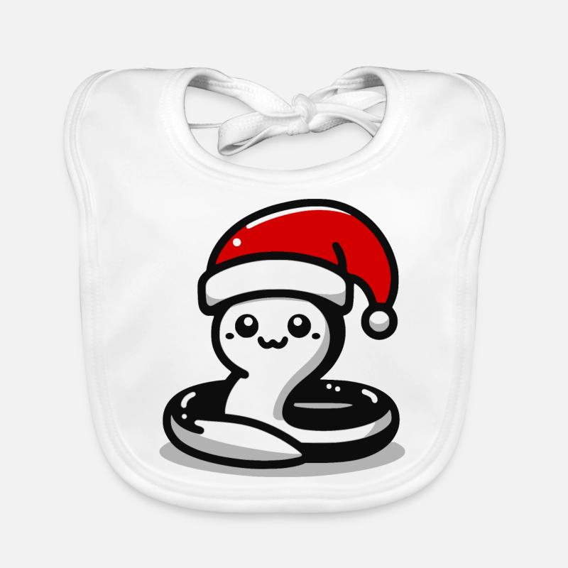 Serpent anguille de Noël Bavoir bio Bébé