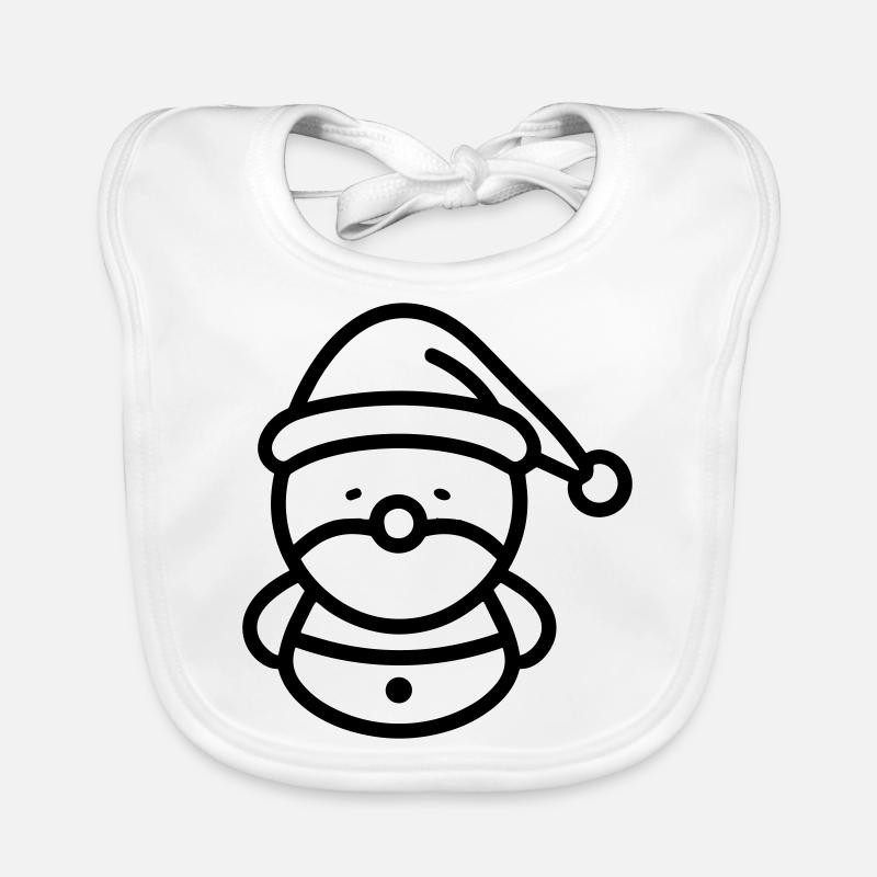 Snowman Organic Baby Bibs