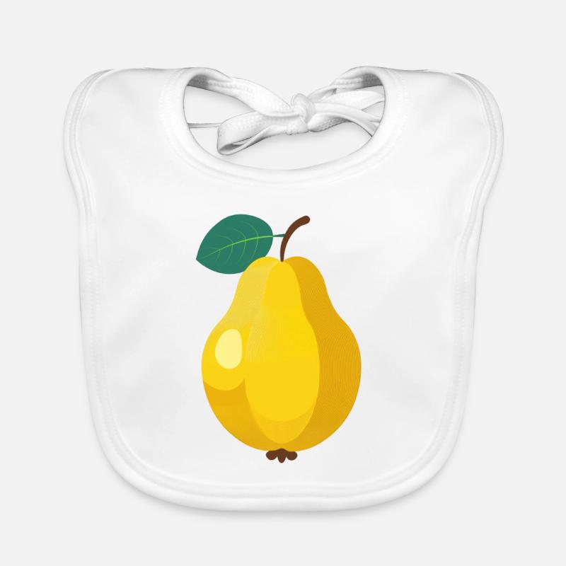 Quitte oder Birne Baby Bio-Lätzchen