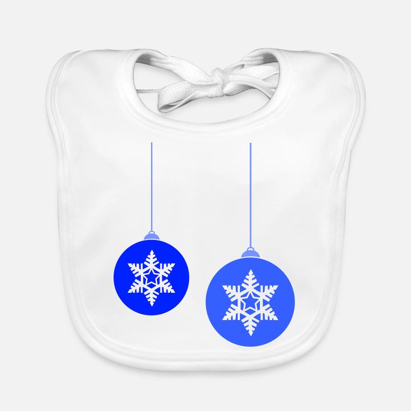 Weihnachtskugeln Stern frost Baby Bio-Lätzchen