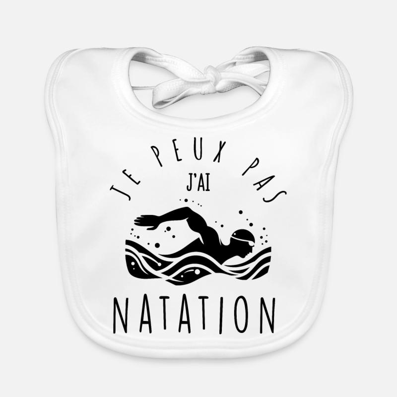 I can't, I swim. Organic Baby Bibs