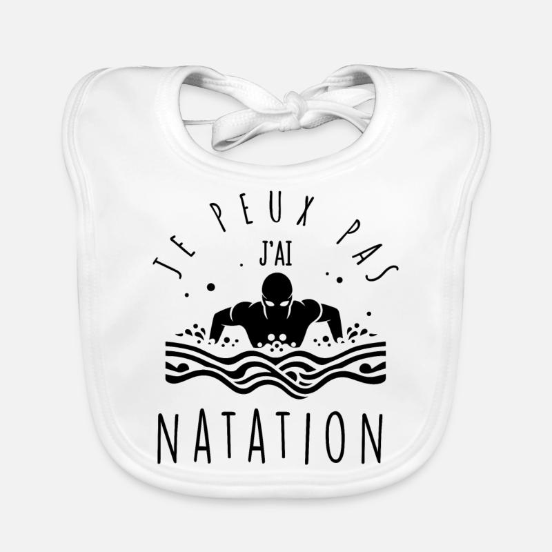 I can't, I swim. Organic Baby Bibs