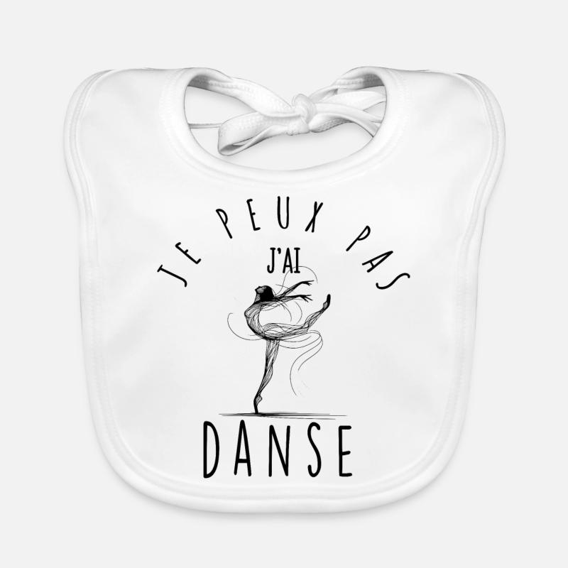 I can't, I danced. Organic Baby Bibs