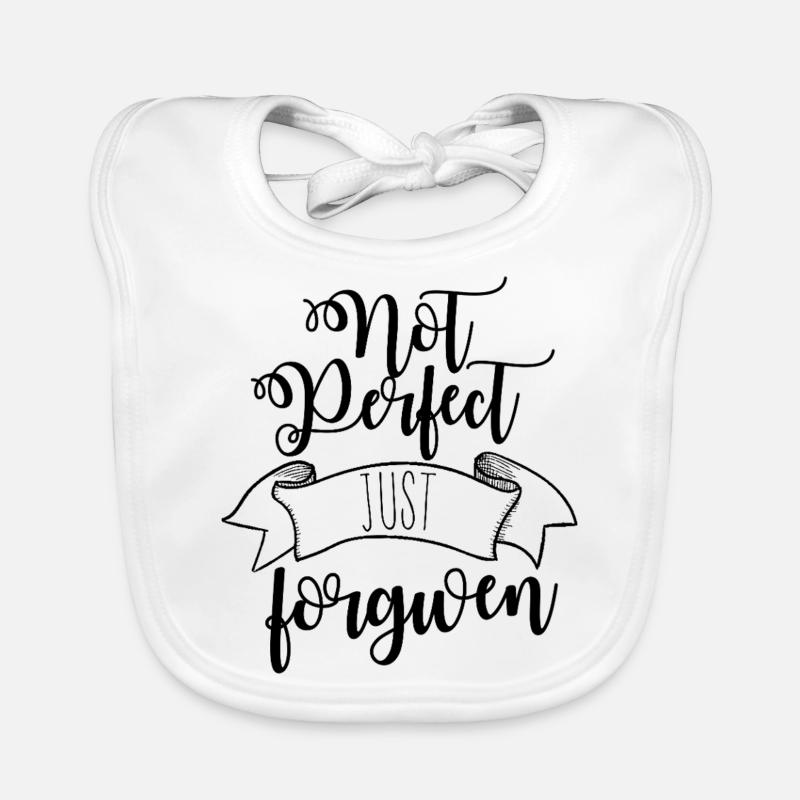 Not perfect, forgiven Organic Baby Bibs