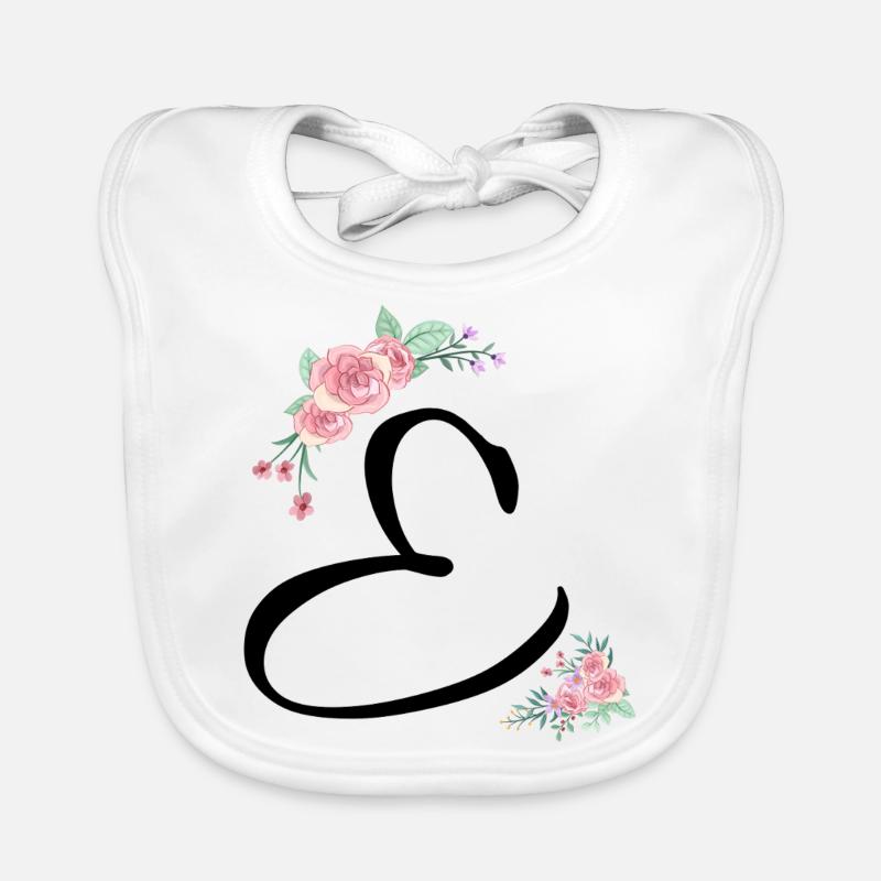 Brief und Blumen Baby Bio-Lätzchen