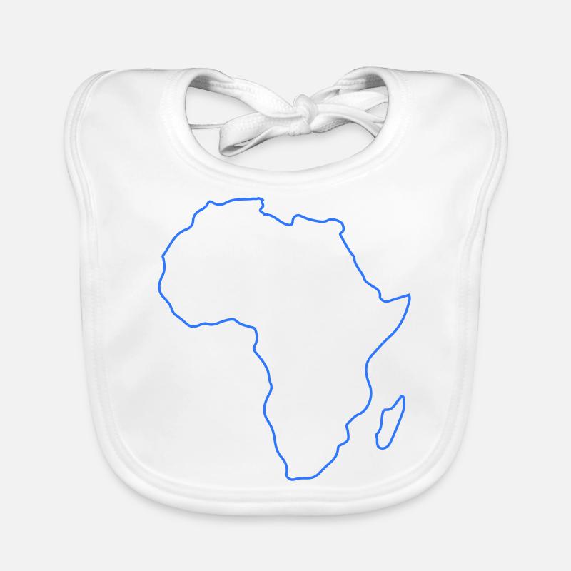Africa Outline Organic Baby Bibs