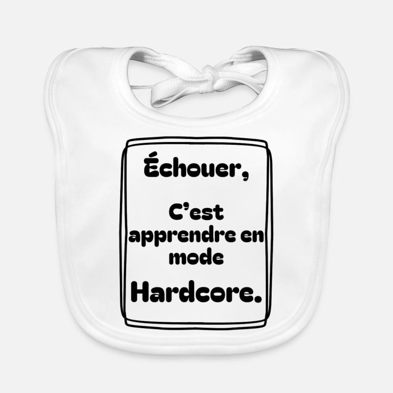 Échouer, c’est apprendre en mode hardcore Bavoir bio Bébé