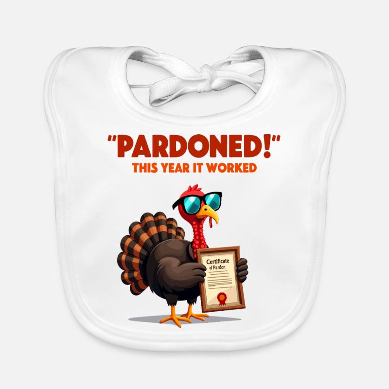 Pardoned Turkey Organic Baby Bibs
