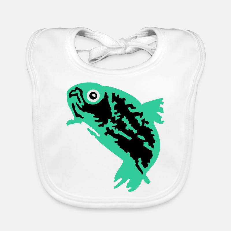 Forelle (Trout) 3-farbig Organic Baby Bibs