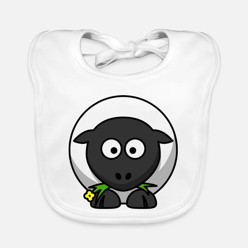 Moonlit Night Sheep Cartoon Organic Baby Bibs