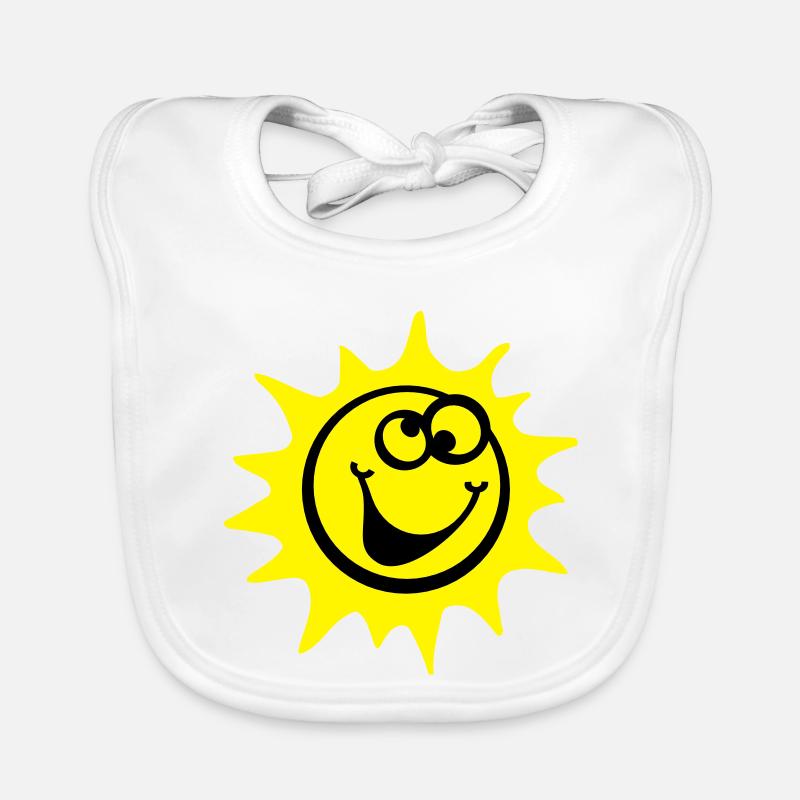 sun 2c comic style Organic Baby Bibs