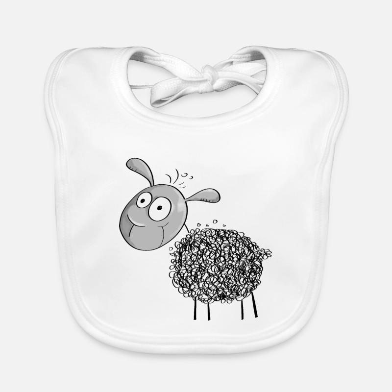Little Wool Sheep - Sheep Comic Organic Baby Bibs