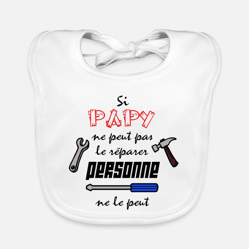 Papy c'est le meilleur Bavoir bio Bébé