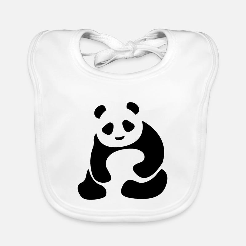 Panda - Panda Bear - Panda Bear Organic Baby Bibs