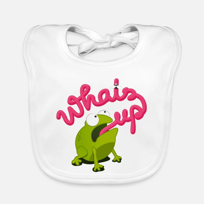 whats up frog Bavoir bio Bébé