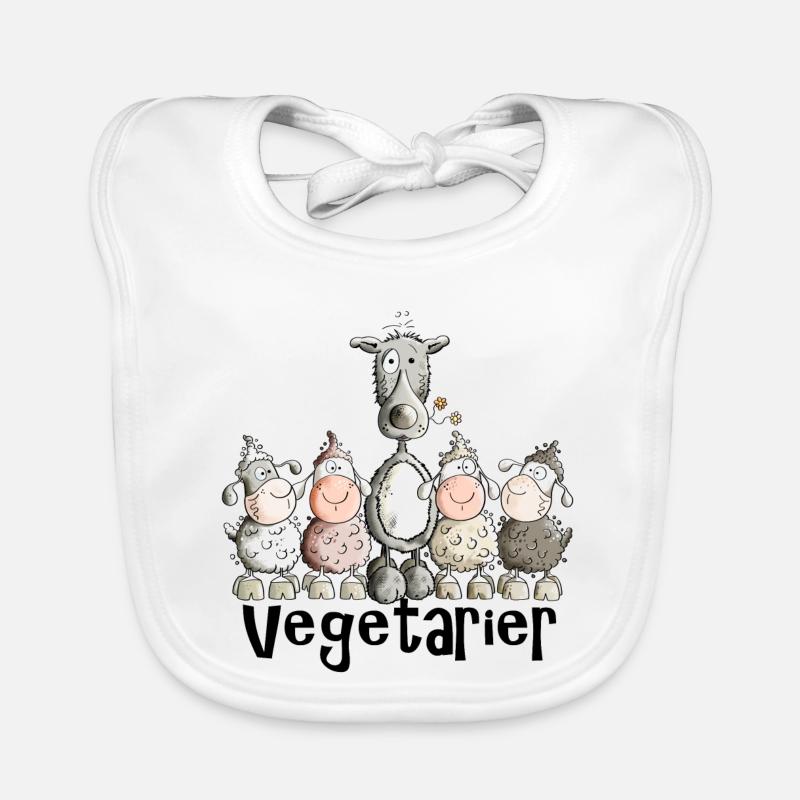 Vegetarier Wolf Baby Bio-Lätzchen