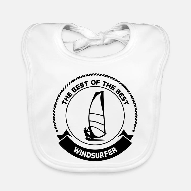 Windsurfen / Windsurfer / Windsurf / Windsurfing Baby Bio-Lätzchen