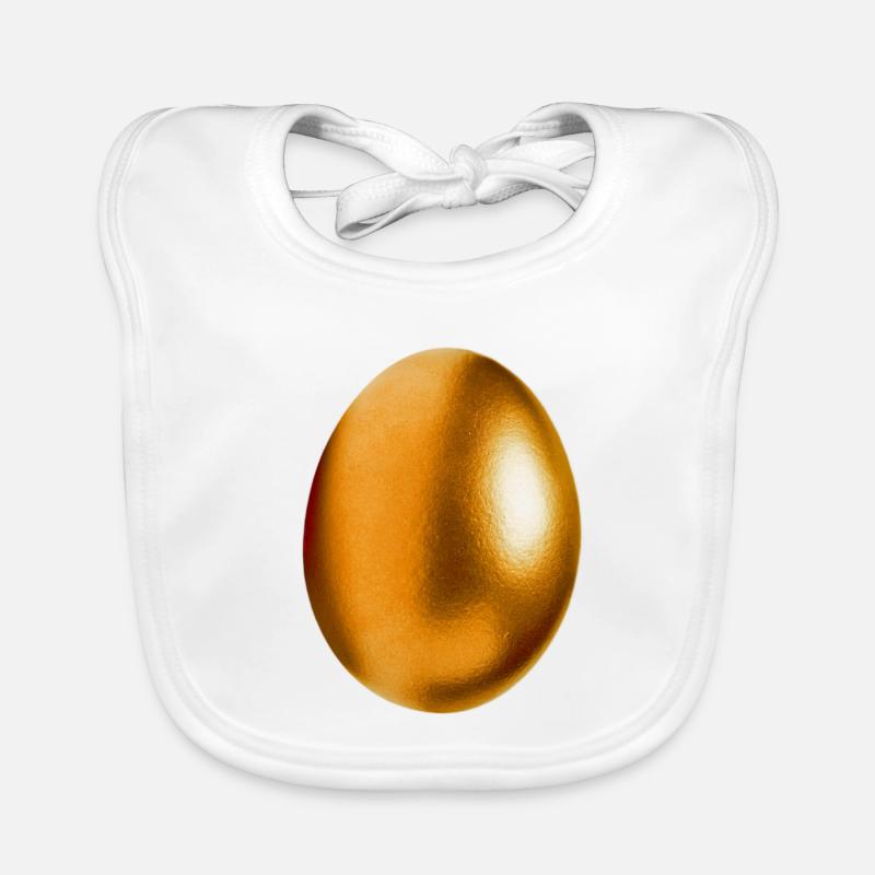 Oeuf d’or Bavoir bio Bébé