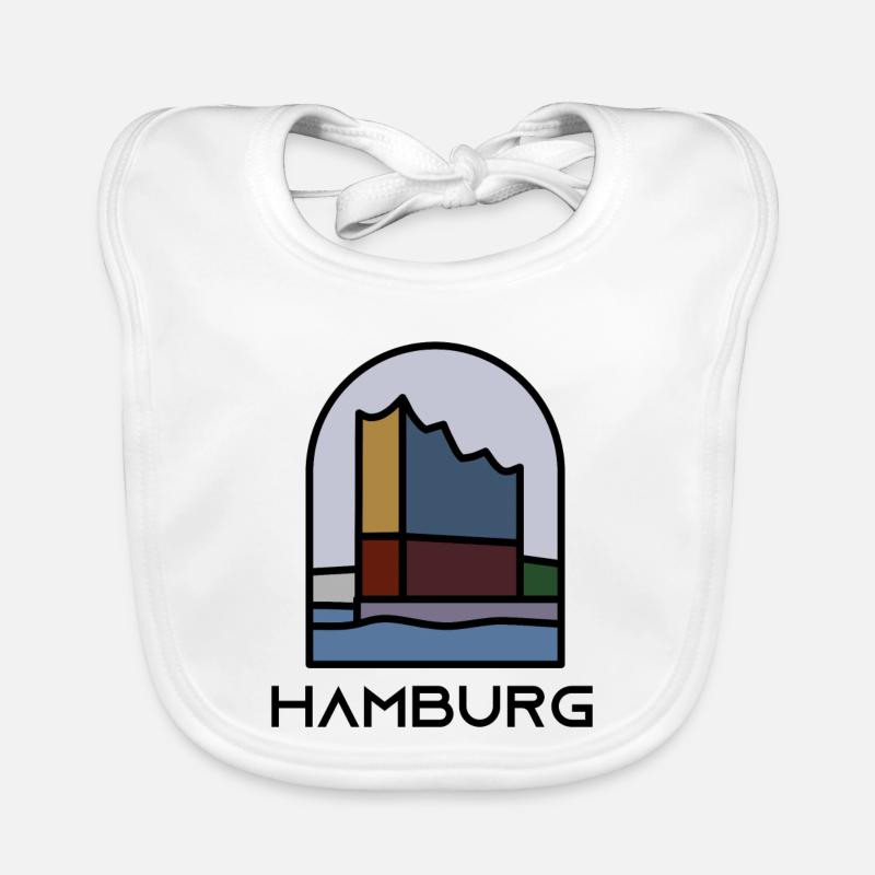 Hamburg - Philharmonie Organic Baby Bibs