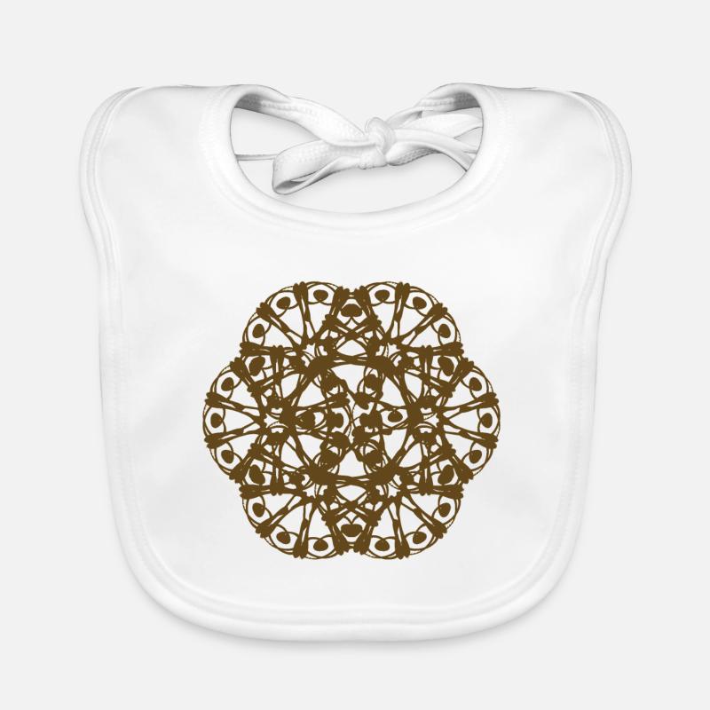Random pattern RAD rotated Organic Baby Bibs