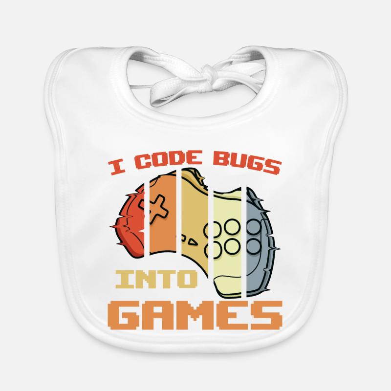 Spieleprogrammierer Witz Baby Bio-Lätzchen