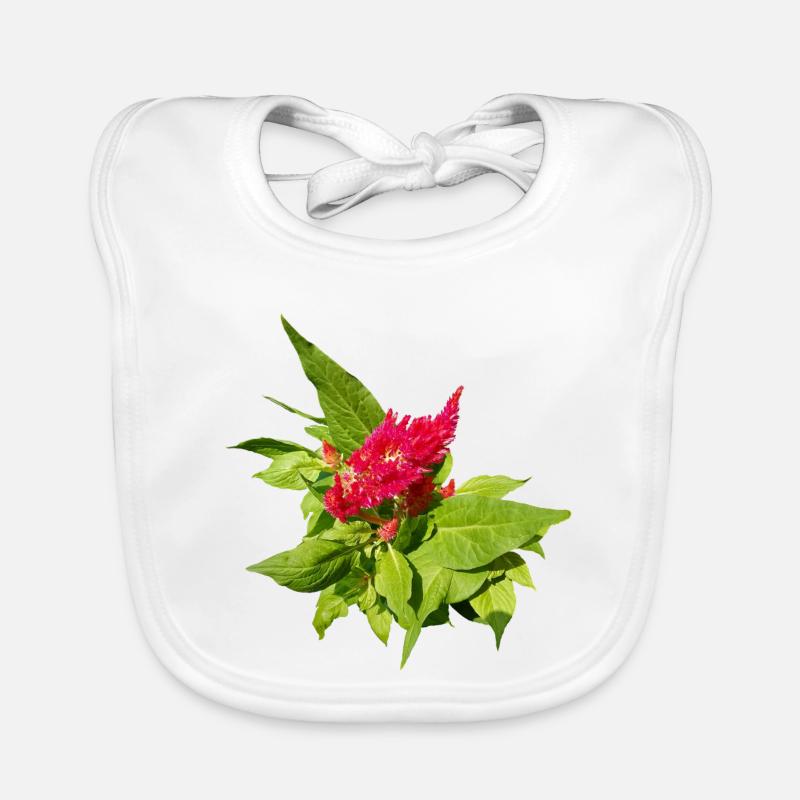 ROTE CELOSIA Baby Bio-Lätzchen