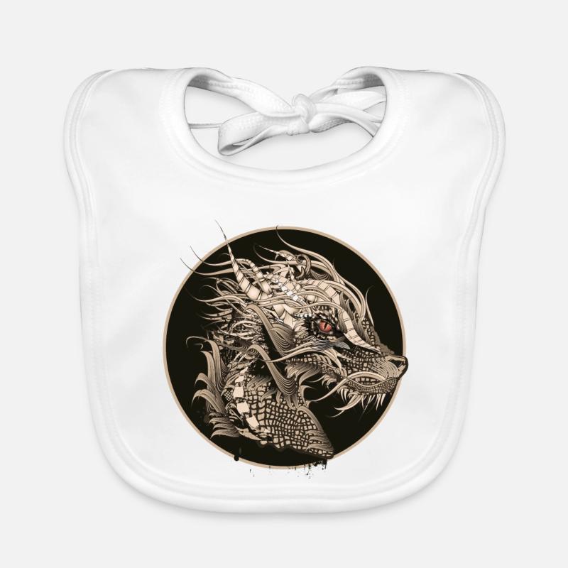 Patch de dragon mystique astucieusement conçu Bavoir bio Bébé