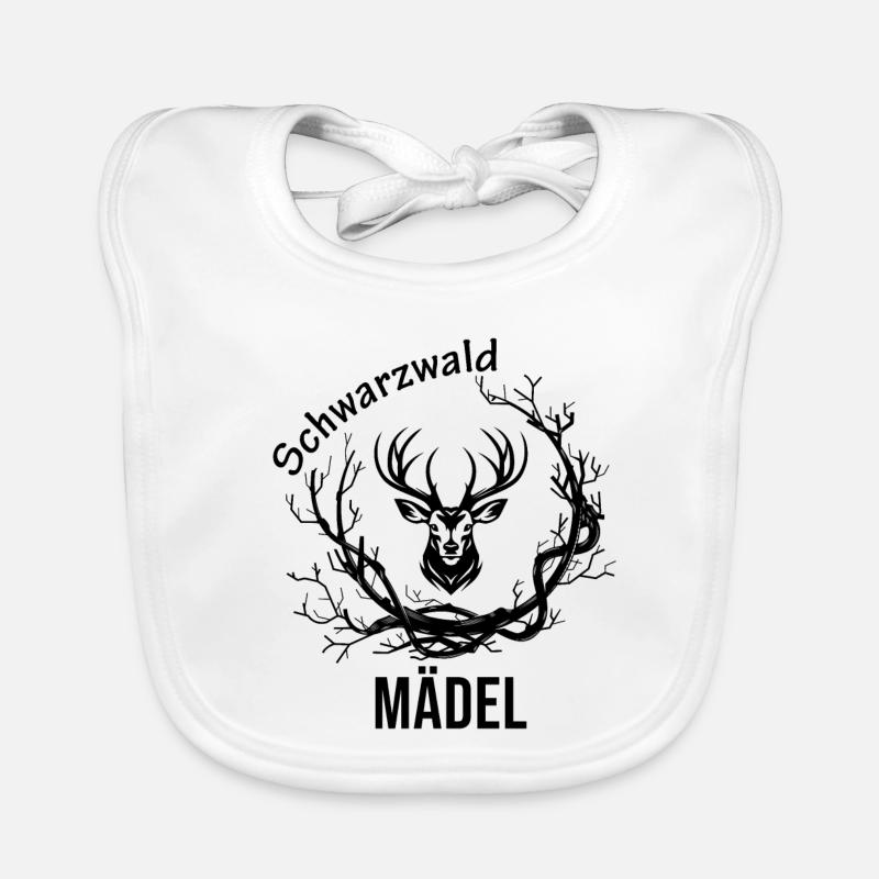 Schwarzwald Mädel Baby Bio-Lätzchen
