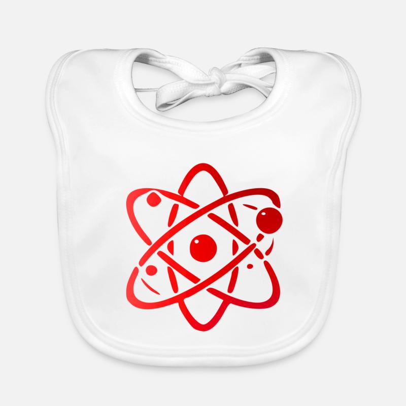 Conception d’illustration de modèle atomique - Bavoir bio Bébé - blanc