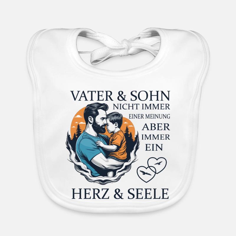 Father and son Organic Baby Bibs
