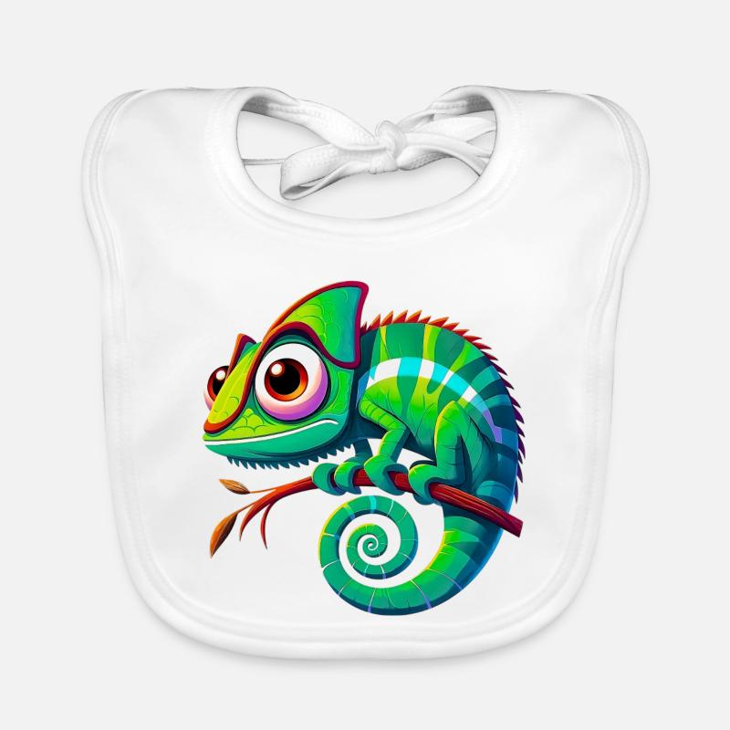 Caméléon Bavoir bio Bébé